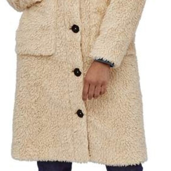 PATAGONIA BNWT Women's Recycled High-Pile Fleece Long Teddy Coat XS - Picture 4 of 7